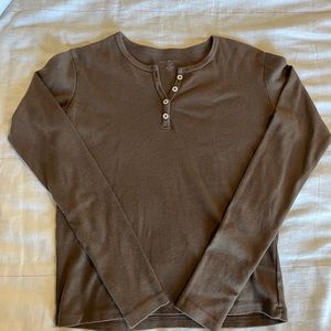 Brown Brandy Melville shirt